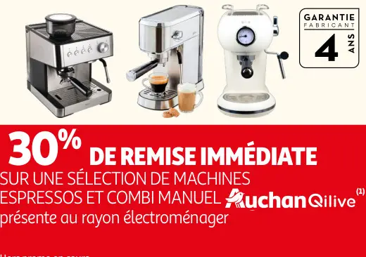 Promotie: Machines espressos et combi manuel