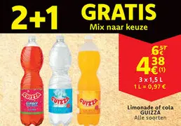 Aanbieding: Limonade of cola GUIZZA
