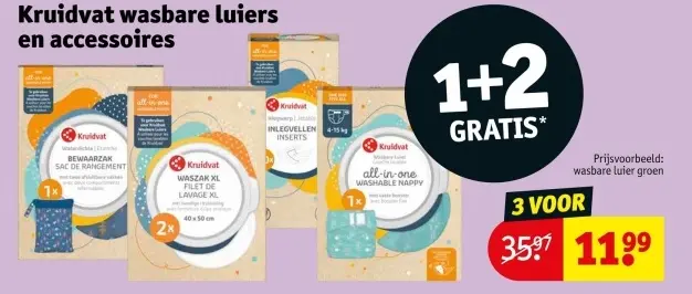 Aanbieding: Wasbare luiers en accessoires