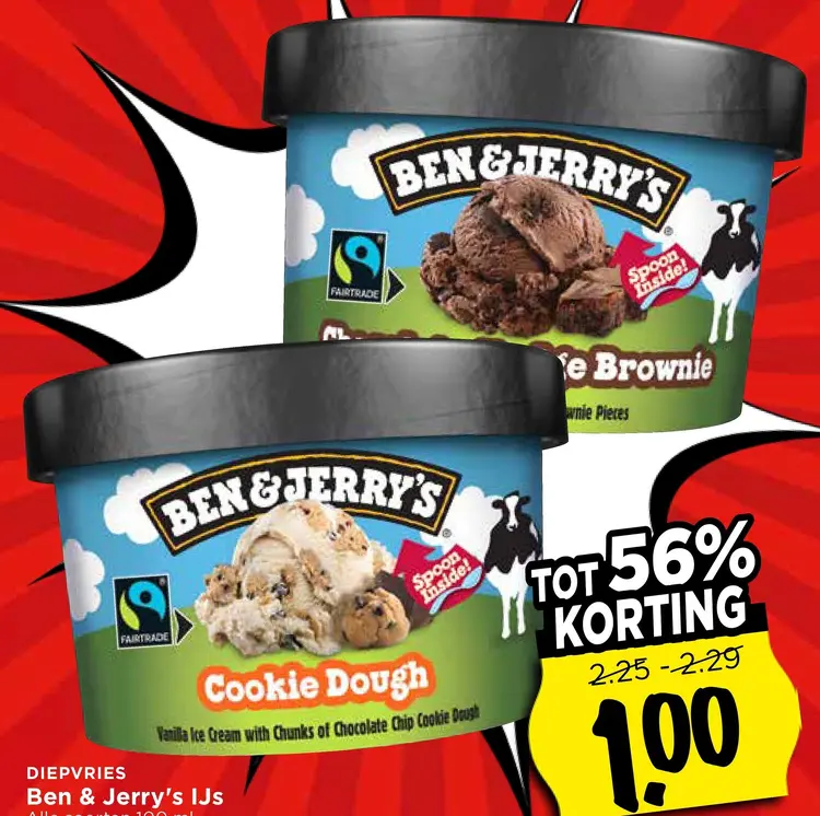 Aanbieding: Ben & Jerry's IJs