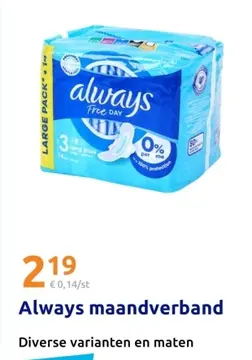 Aanbieding: Always maandverband