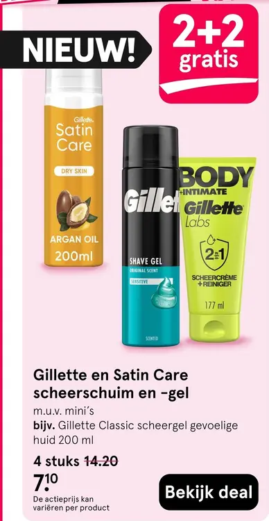 Aanbieding: Scheerschuim en -gel