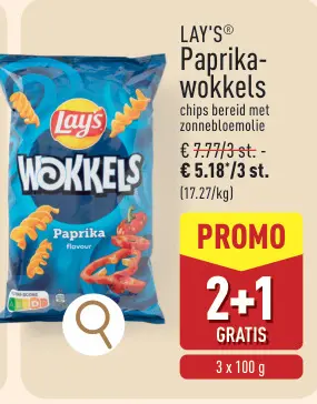 Promotie: Paprika-wokkels