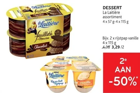 Promotie: DESSERT La Laitière assortiment