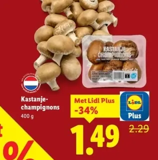 Aanbieding: Kastanjechampignons