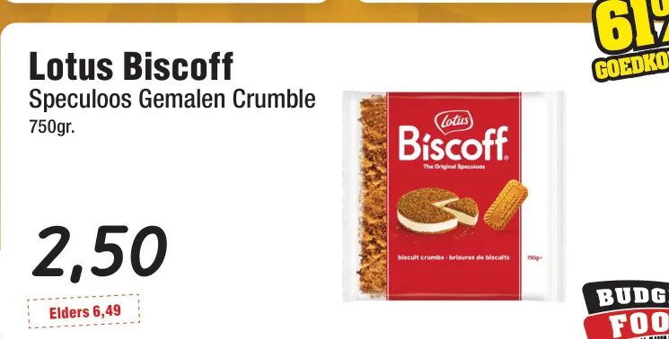 Aanbieding: Biscoff Speculoos Gemalen Crumble