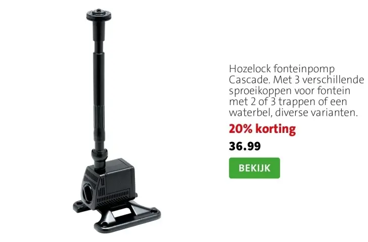 Aanbieding: Hozelock fonteinpomp Cascade