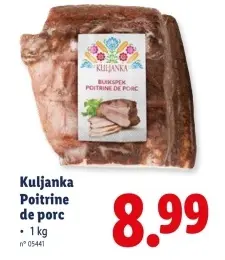 Offre: Poitrine de porc