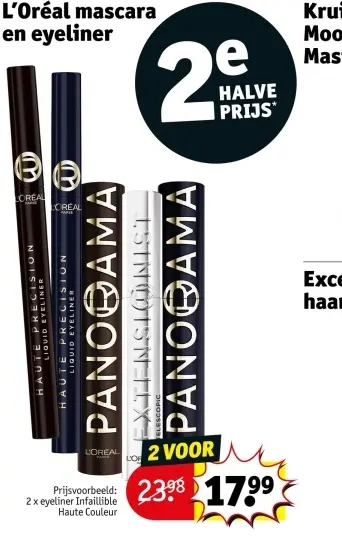 Promotie: L'Oréal mascara en eyeliner