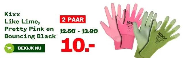 Aanbieding: Kixx Like Lime, Pretty Pink en Bouncing Black