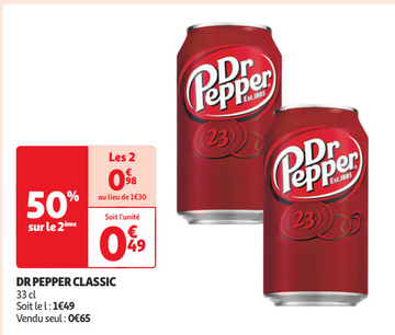 Aanbieding: DR PEPPER CLASSIC