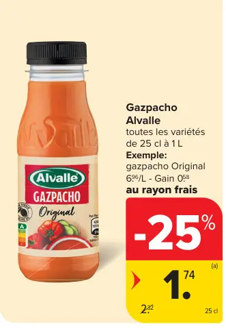 Offre: Gazpacho Alvalle