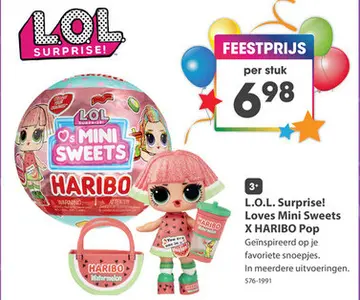 Aanbieding: L.O.L. Surprise! Loves Mini Sweets X HARIBO P