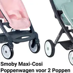 Aanbieding: Smoby Maxi-Cosi Poppenwagen voor 2 Poppen
