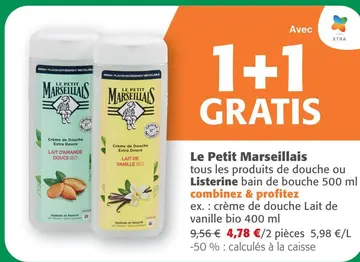 Offre: Le Petit Marseillais crème de douche
