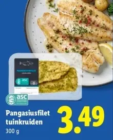 Aanbieding: Pangasiusfilet tuinkruiden