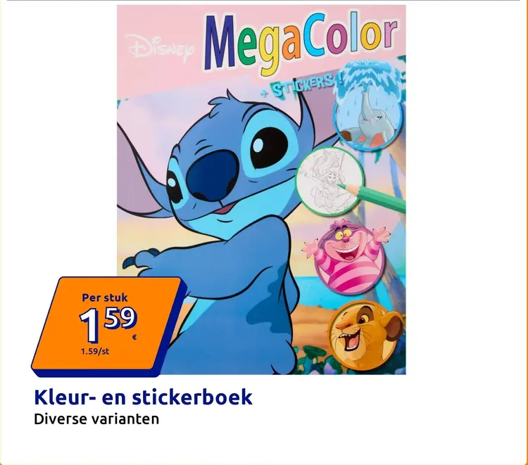 Aanbieding: Kleur- en stickerboek
