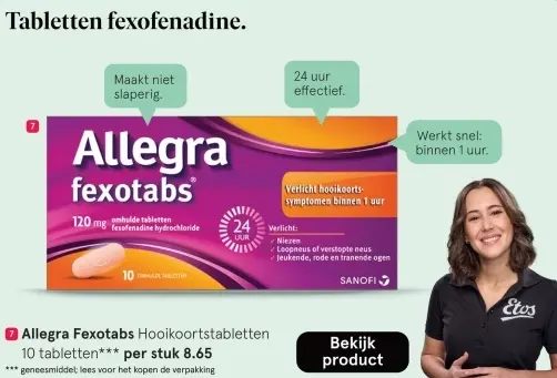 Aanbieding: Allegra Fexotabs Hooikoortstabletten