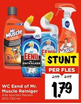 Aanbieding: WC Eend of Mr. Muscle Reiniger