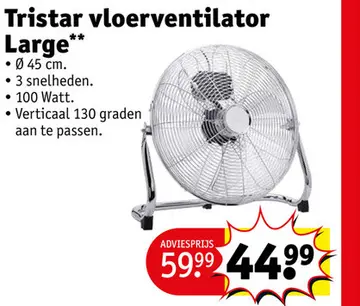 Aanbieding: Tristar vloerventilator Large