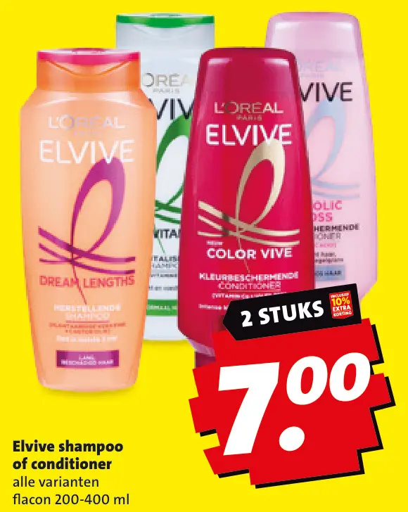 Aanbieding: Elvive shampoo of conditioner