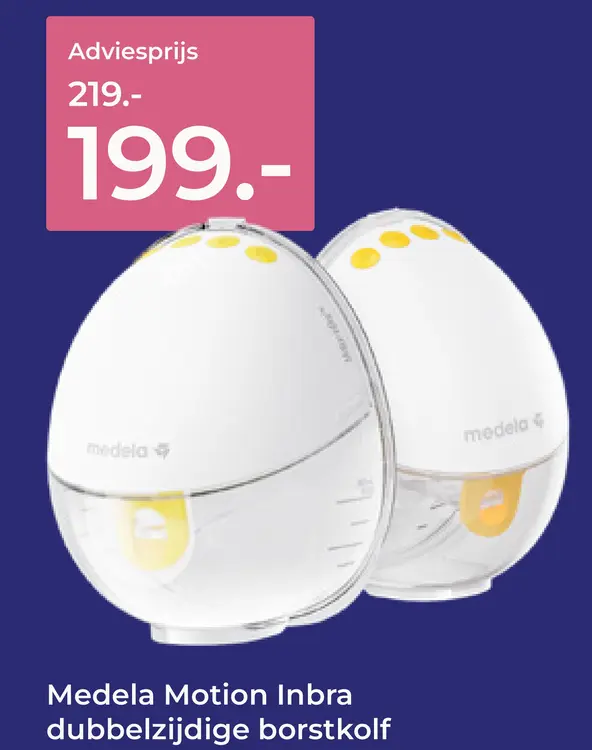 Aanbieding: Medela Motion Inbra dubbelzijdige borstkolf