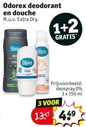 Aanbieding: Deodorant en douche
