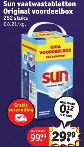 Promotie: vaatwastabletten Original voordeelbox