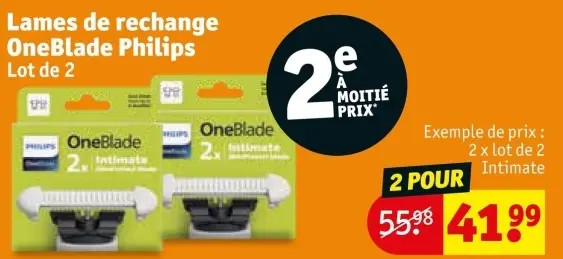 Offre: Lames de rechange OneBlade