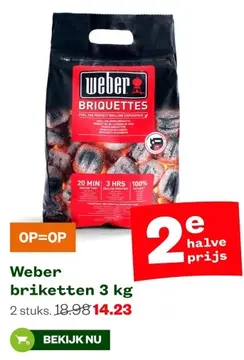 Aanbieding: Weber briketten