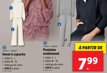 Offre: Sweat à capuche + Pantalon molletonné