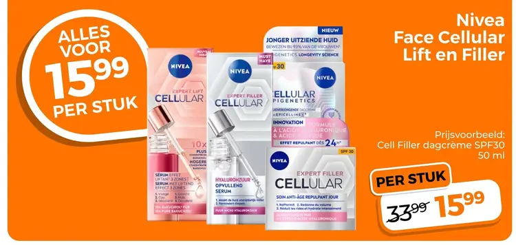 Aanbieding: Face Cellular Lift en Filler
