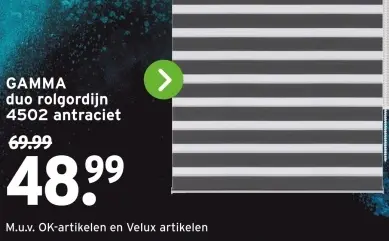 Aanbieding: duo rolgordijn