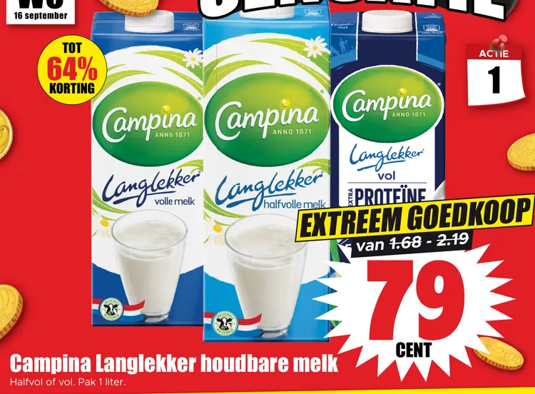 Aanbieding: Langlekker houdbare melk