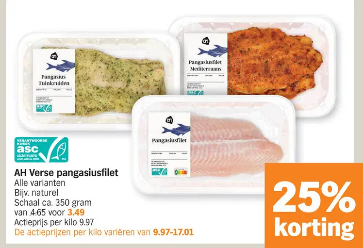 Promotie: Verse pangasiusfilet