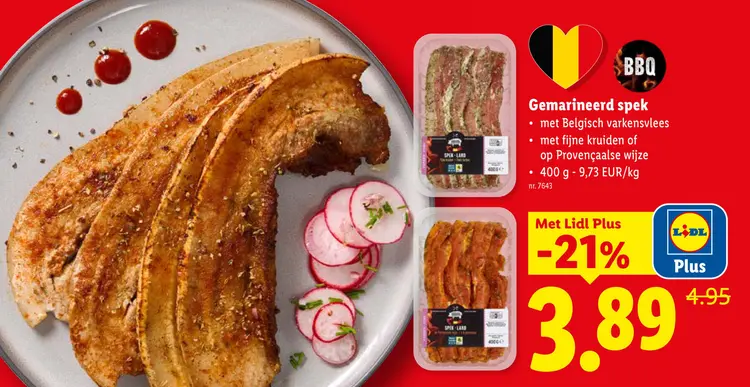 Promotie: Gemarineerd spek