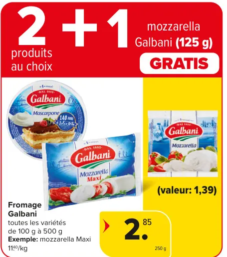 Offre: Fromage Galbani