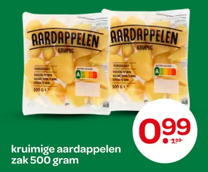 Aanbieding: kruimige aardappelen