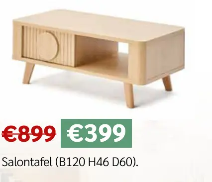 Promotie: Salontafel