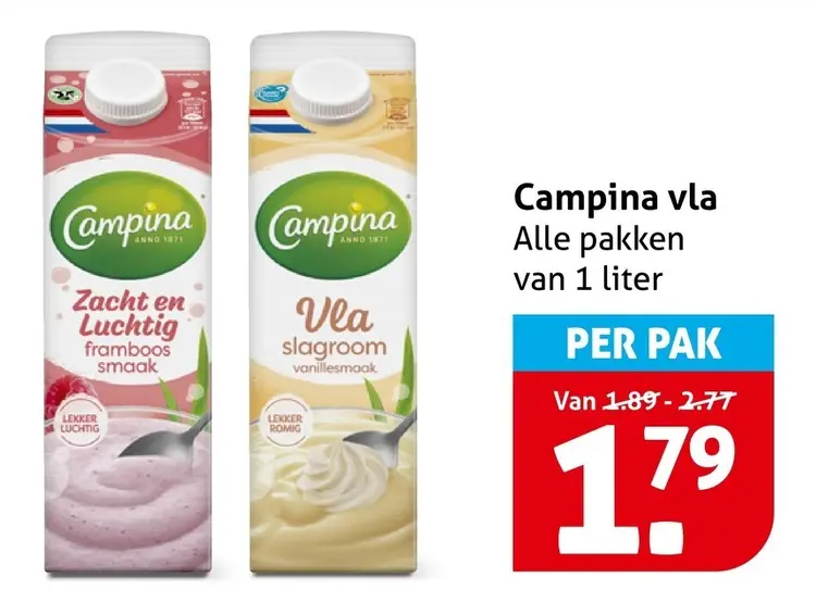 Aanbieding: Campina vla