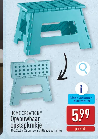 Promotie: Opvouwbaar opstapkrukje