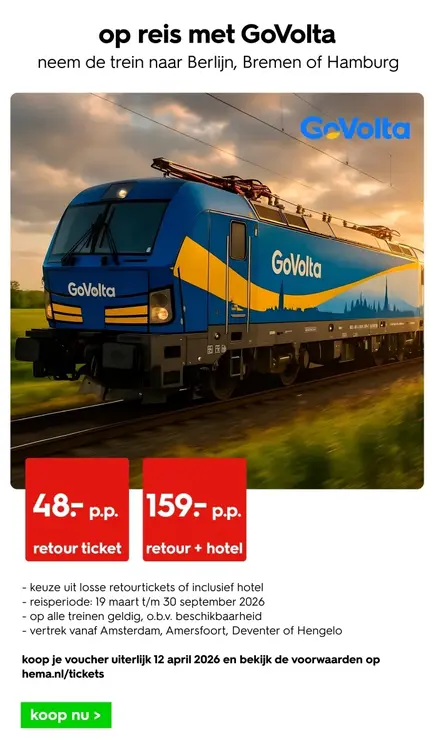 Aanbieding: op reis met GoVolta