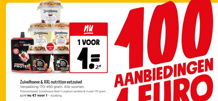Promotie: Zuivelhoeve & XXL nutrition eetzuivel