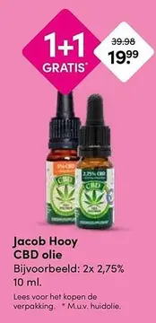 Aanbieding: Jacob Hooy CBD olie