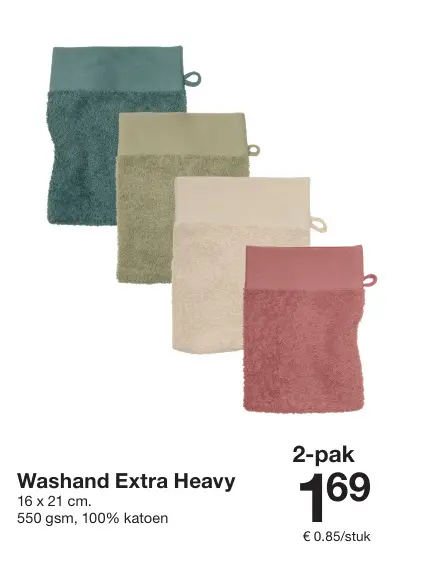 Promotie: Washand Extra Heavy