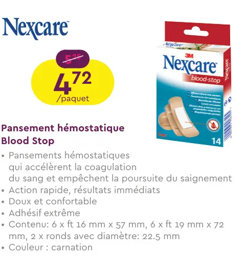 Offre: Pansement hémostatique Blood Stop