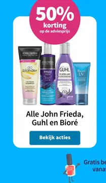 Aanbieding: John Frieda, Guhl en Bioré