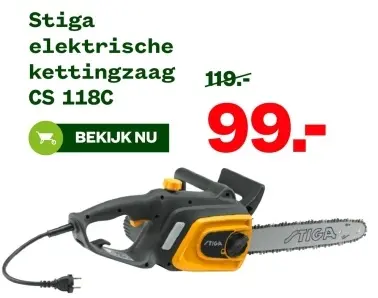 Aanbieding: elektrische kettingzaag CS 118C
