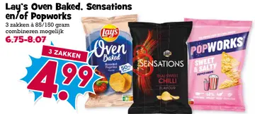 Aanbieding: Lay's Oven Baked, Sensation en/of Popworks