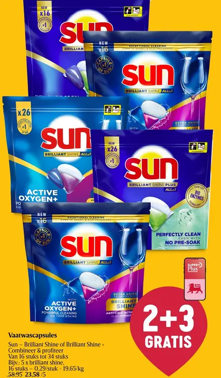 Promotie: Vaatwascapsules